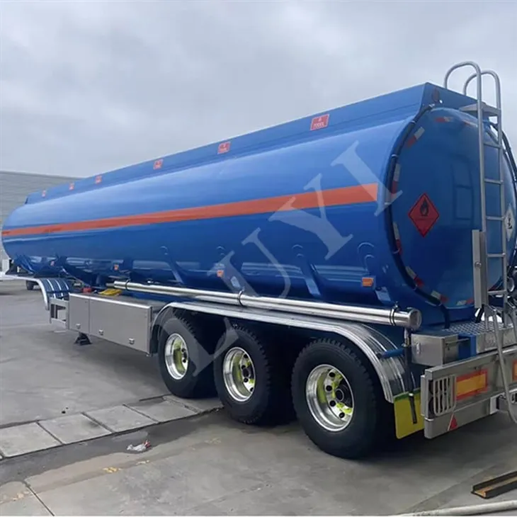 Semirremolque con tanque de aceite de 3-ejes, 7 compartimentos y 40.000 litros