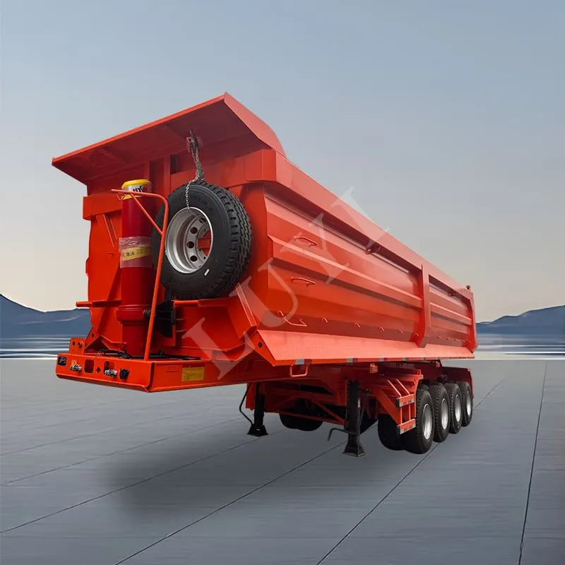 4 - eje 100 - ton u - en forma de dump-trailer de volcado trasero