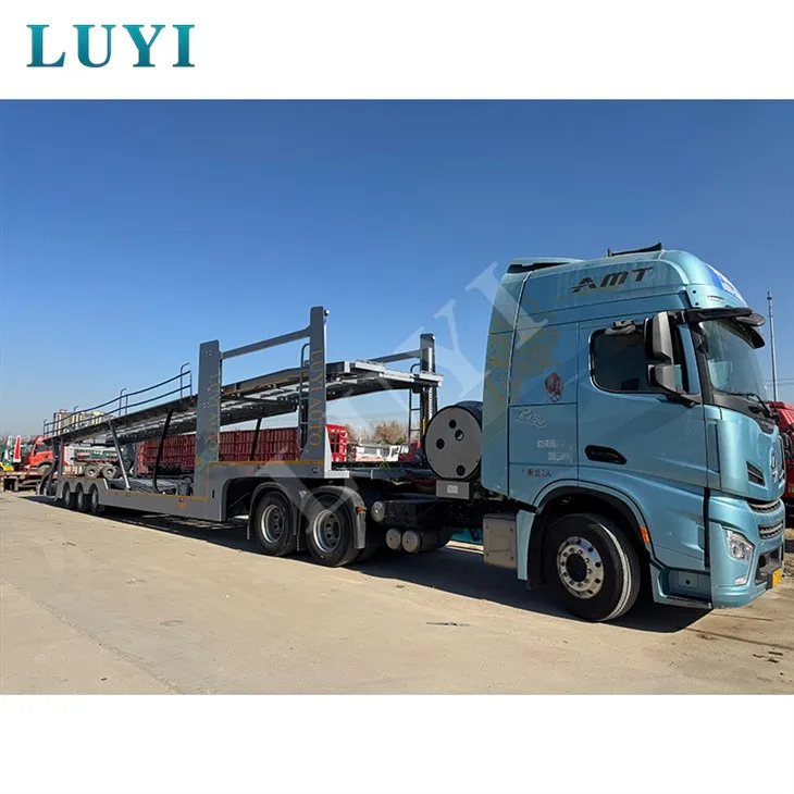 Proceso de galvanización que transporta semirremolques de transporte de 8 automóviles