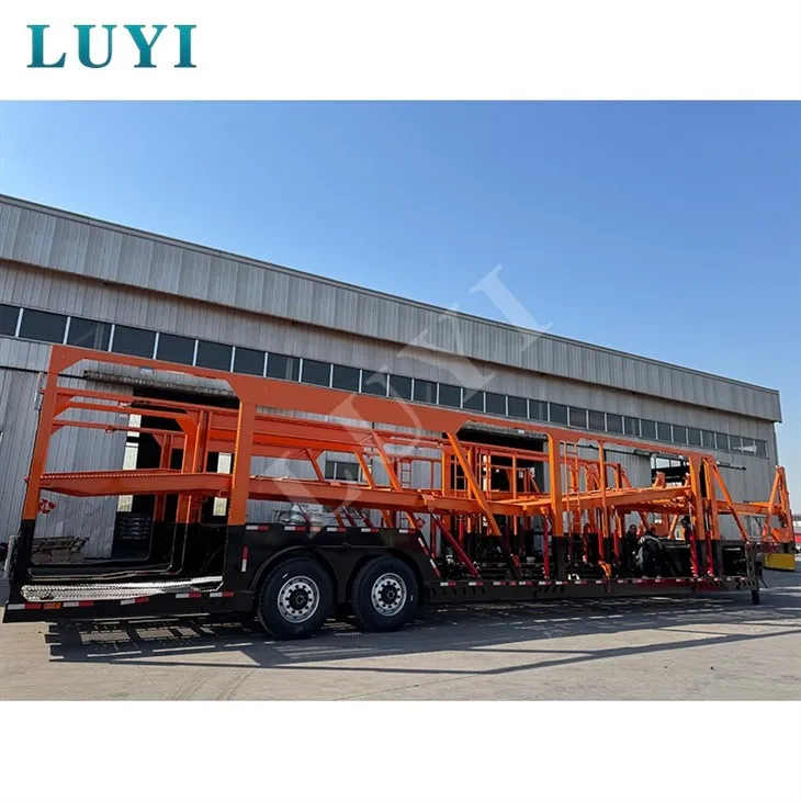 Semirremolque para transporte de automóviles de 2-ejes y 8 espacios de estacionamiento de alta-eficiencia