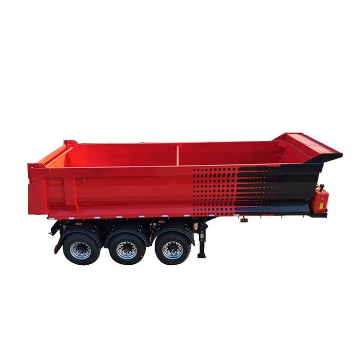 High Load 3 Axle Rear Tipping Semi Trailer For Construction Works factory High Load 3 Axle Rear Tipping Semi Trailer For Construction Works factory