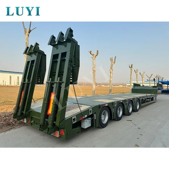 Semirremolque Lowboy de 4-ejes, capacidad de carga > 30.000 kg