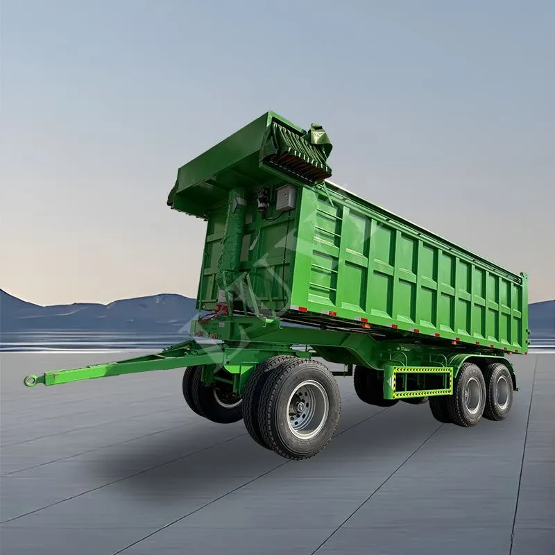 Dos ejes rectangulares 30/50 cúbicos de descarga trasera